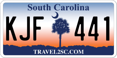 SC license plate KJF441