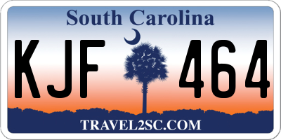 SC license plate KJF464