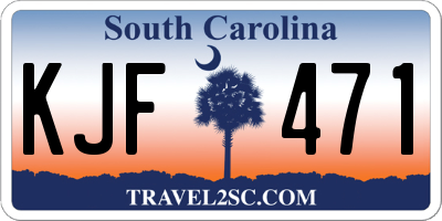 SC license plate KJF471