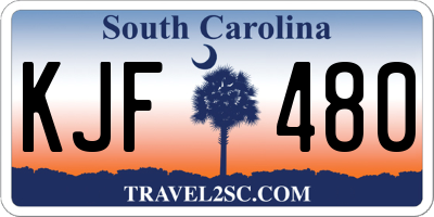 SC license plate KJF480