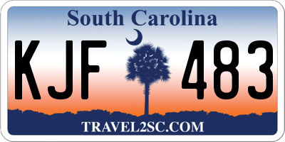 SC license plate KJF483