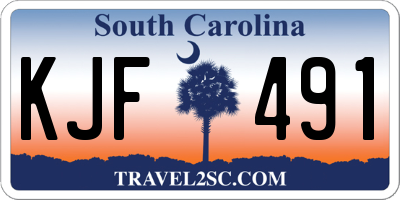 SC license plate KJF491