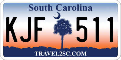 SC license plate KJF511