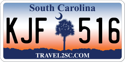 SC license plate KJF516