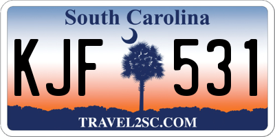 SC license plate KJF531
