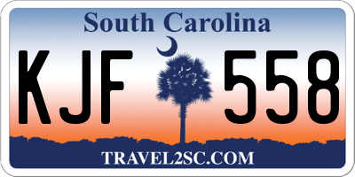 SC license plate KJF558