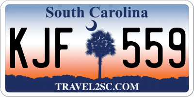 SC license plate KJF559