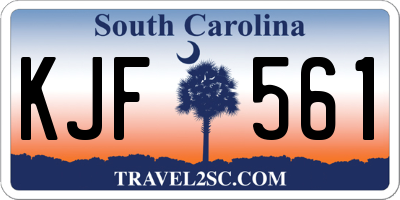 SC license plate KJF561