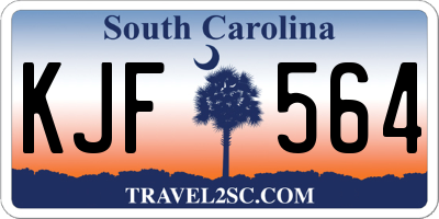 SC license plate KJF564