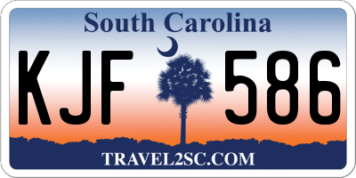SC license plate KJF586