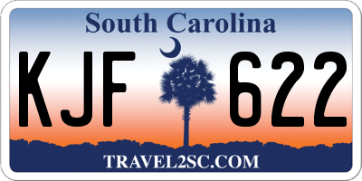 SC license plate KJF622