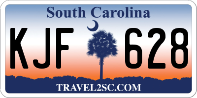 SC license plate KJF628