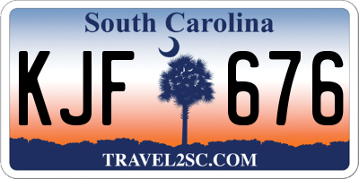 SC license plate KJF676