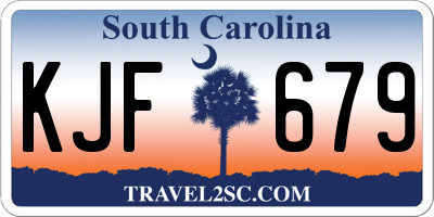 SC license plate KJF679