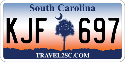 SC license plate KJF697
