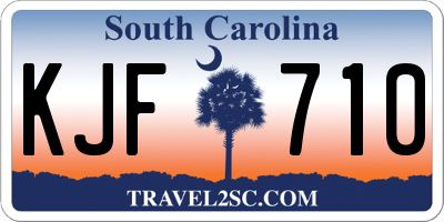 SC license plate KJF710