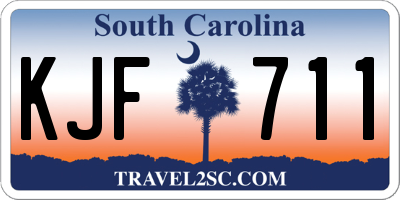 SC license plate KJF711