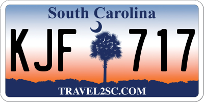 SC license plate KJF717