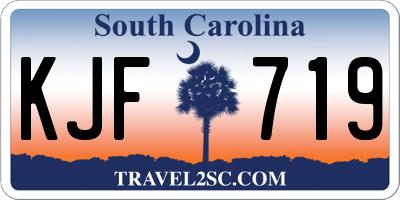 SC license plate KJF719