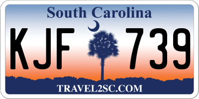 SC license plate KJF739