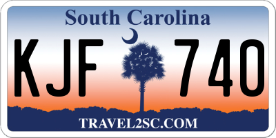 SC license plate KJF740