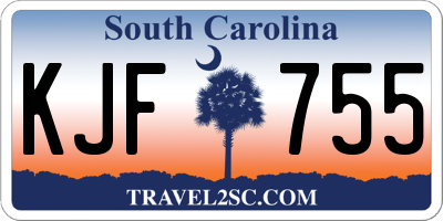 SC license plate KJF755