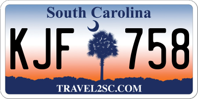 SC license plate KJF758