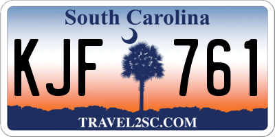 SC license plate KJF761
