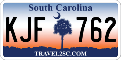 SC license plate KJF762
