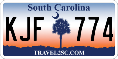 SC license plate KJF774