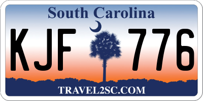 SC license plate KJF776