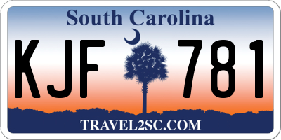 SC license plate KJF781