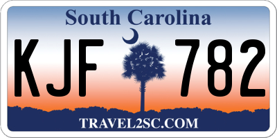 SC license plate KJF782