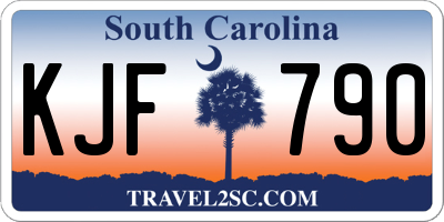 SC license plate KJF790