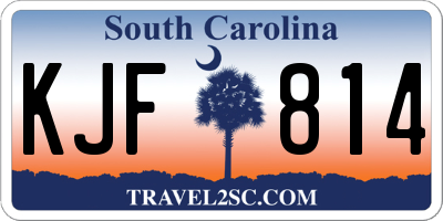 SC license plate KJF814