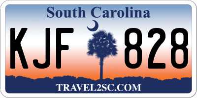 SC license plate KJF828