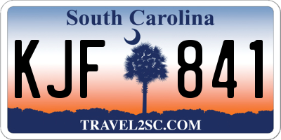 SC license plate KJF841