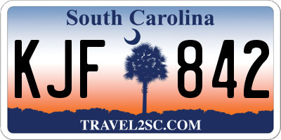 SC license plate KJF842