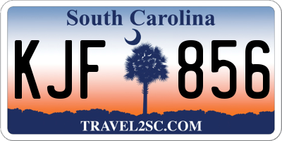 SC license plate KJF856