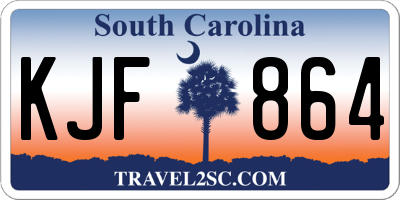 SC license plate KJF864
