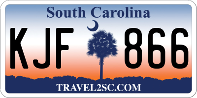 SC license plate KJF866