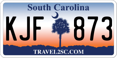 SC license plate KJF873
