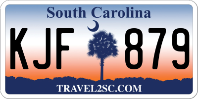 SC license plate KJF879