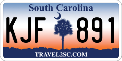 SC license plate KJF891