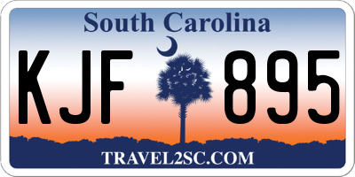 SC license plate KJF895