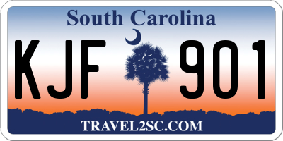 SC license plate KJF901