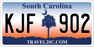 SC license plate KJF902