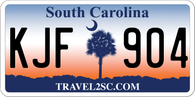 SC license plate KJF904