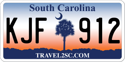SC license plate KJF912