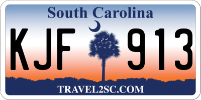 SC license plate KJF913